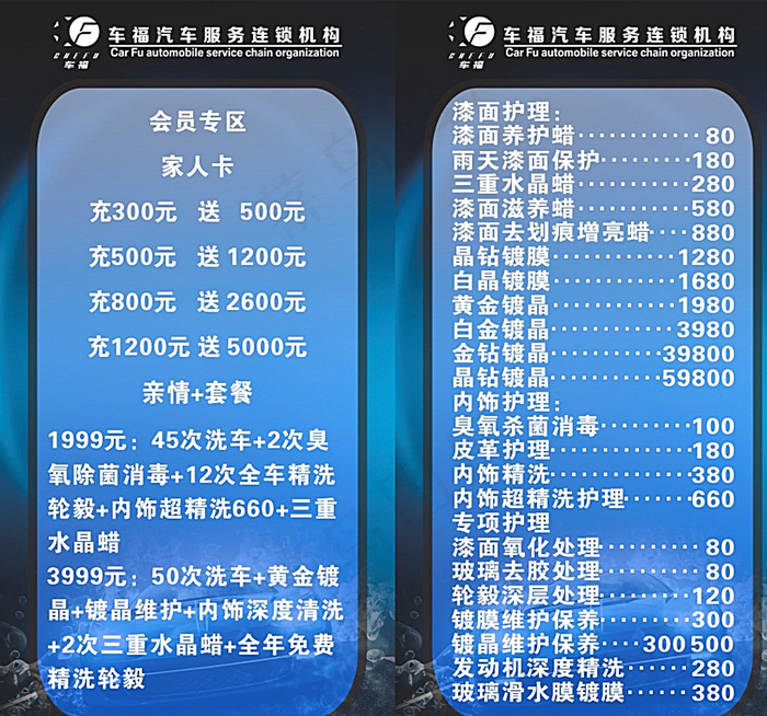 汽车价格表图片cdr矢量模版下载