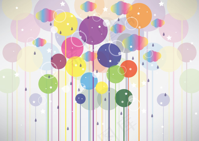 五颜六色气球