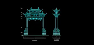 美丽乡村 石牌坊