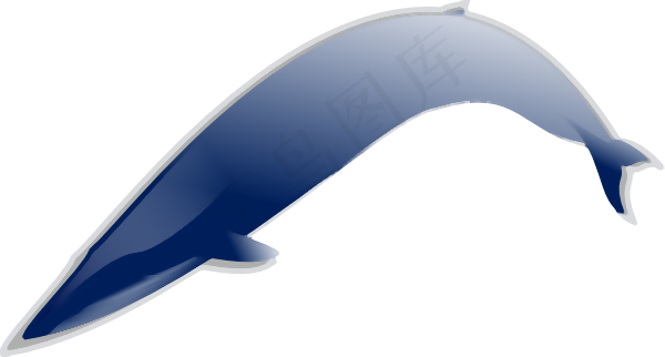 蓝鲸的MD剪贴画