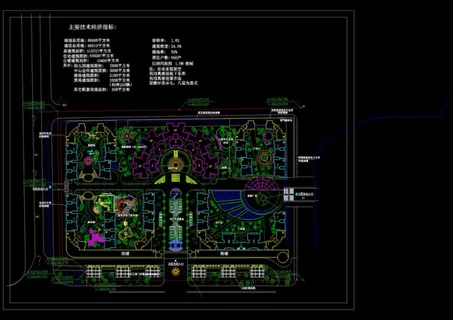 小区规划总平图图cad图纸 小区规划总平图图cad图纸