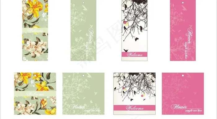 吊牌图片cdr矢量模版下载