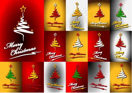 抽象圣诞树矢量