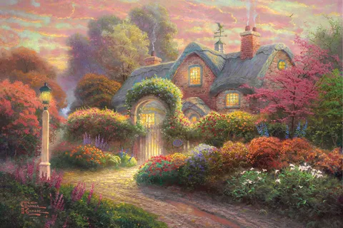 漂亮的风景油画 漂亮的风景油画