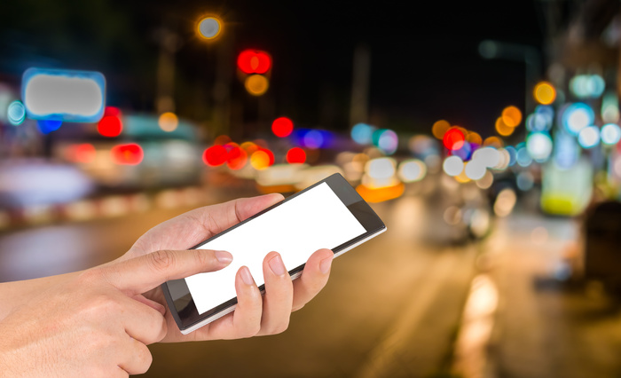 模糊城市景色高清图片