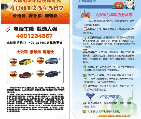 人保电话车险图片