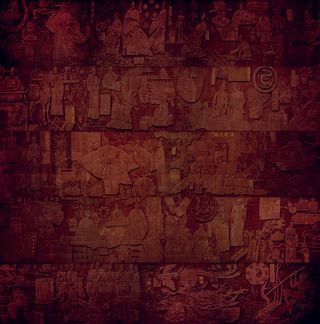 中医药历史浮雕墙背景图片