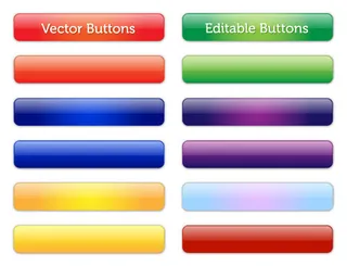 矢量可编辑的光泽按钮