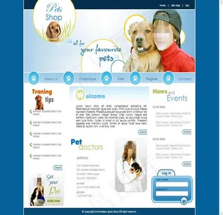 国外狗狗创意网站模板