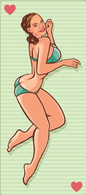 复古时尚美女图片