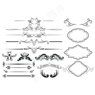 中式花纹边框素材