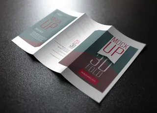 时尚三折页样机模板