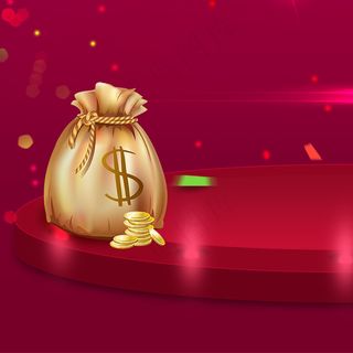 电商钱袋促销主图