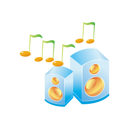 小音响素材ai矢量模版下载