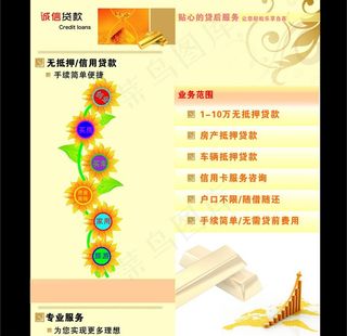 贷款金融类的宣传单页图片
