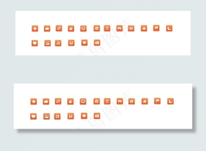 网页常用平面设计小图标素材下载