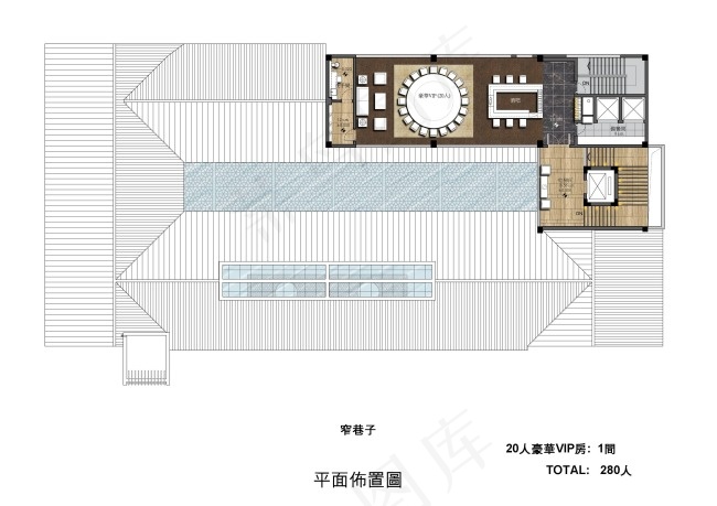 宽窄巷子手绘图片素材