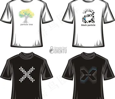 t恤设计4款图片