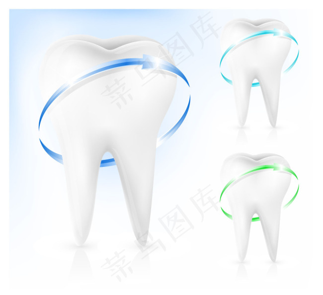 牙科牙齿素材eps,ai矢量模版下载