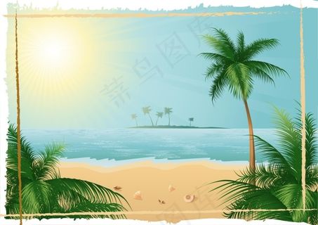 夏天的沙滩