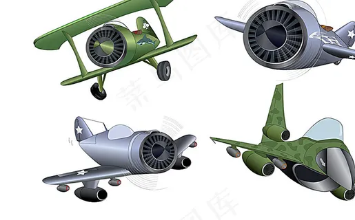 矢量飞机设计素材