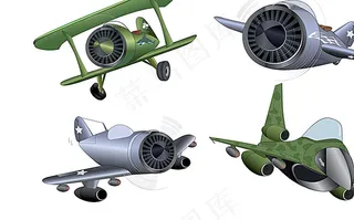 矢量飞机设计素材