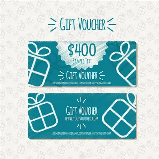 手绘礼品券图片