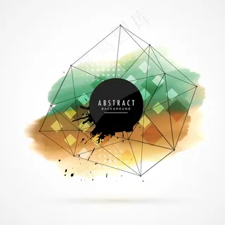 黄色背景矢量图