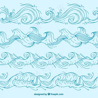 水纹水波纹浪花水珠夏季素材