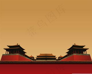 古典城墙城楼PSD源文件