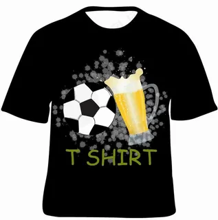啤酒足球t恤图片