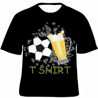 啤酒足球t恤图片