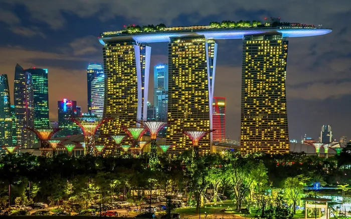 高楼夜景素材下载图片