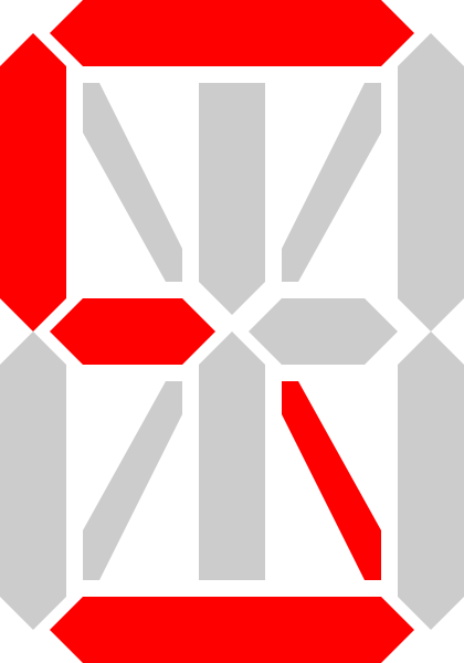 字母S片段显示剪贴画