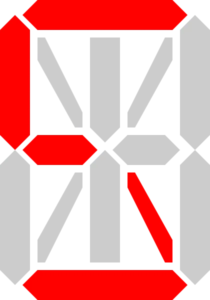 字母S片段显示剪贴画