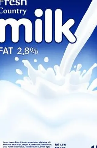 创意牛奶广告海报矢量图05