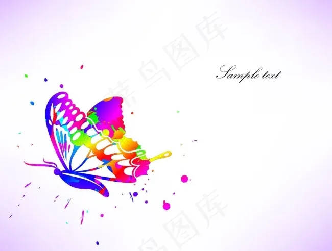 滴墨彩蝶
