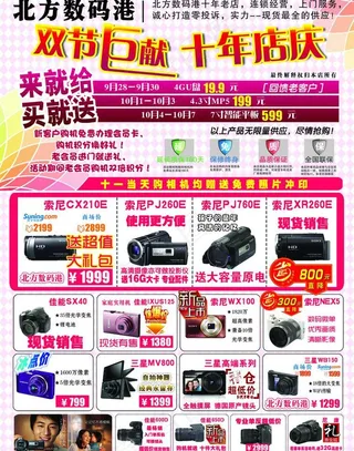 数码相机宣传单图片