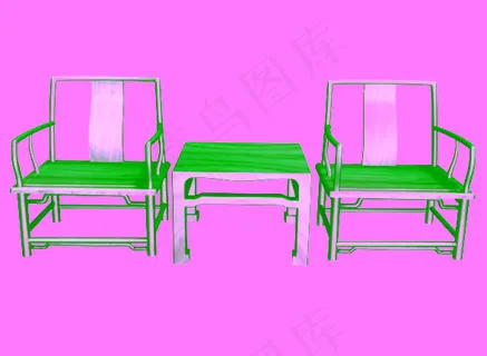 南官帽椅三件套