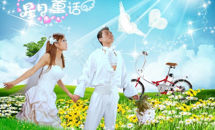 星月童话图片(3443X2283(DPI:300))psd模版下载