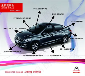 爱丽舍汽车海报cdr素材下载 爱丽舍汽车海报cdr素材下载