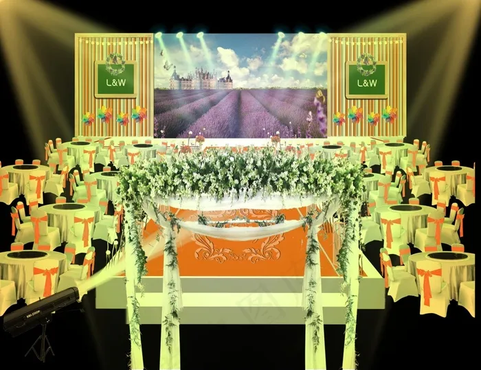 婚礼效果图(3937X3031(DPI:100))psd模版下载