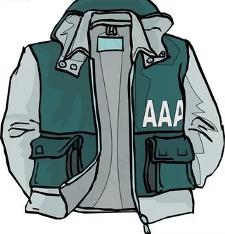 灰色男款格子图案外衣设计