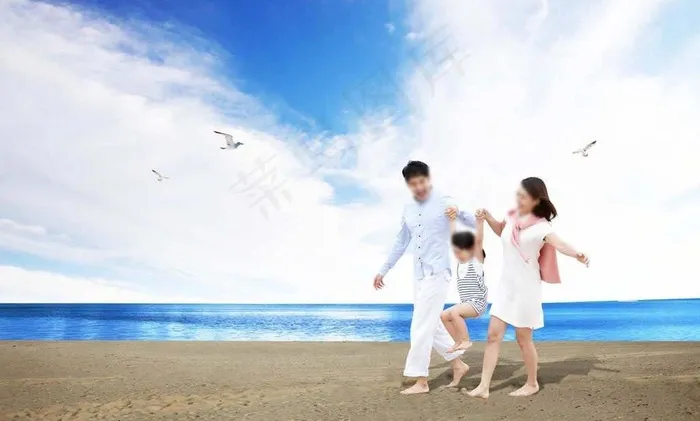 海边游玩图片
