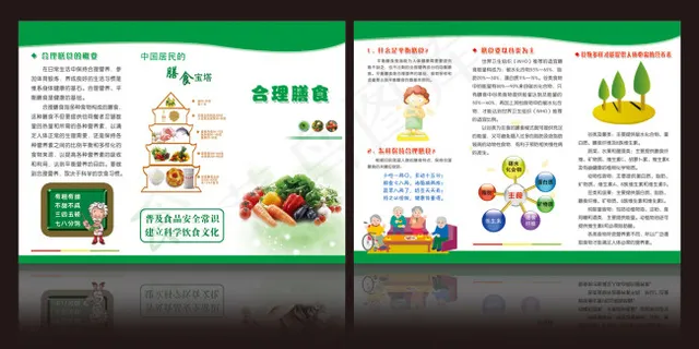 合理膳食彩页