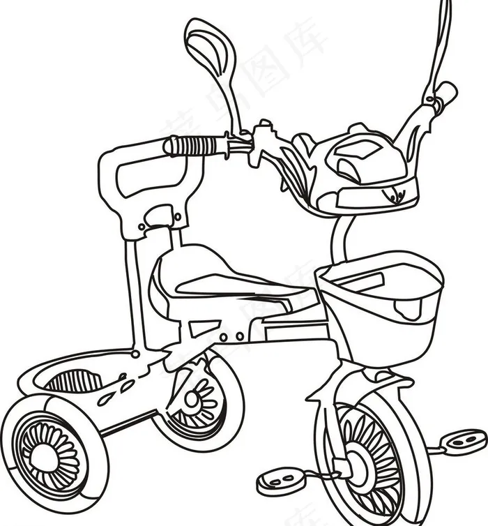 儿童车图片cdr矢量模版下载
