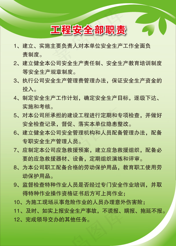 职责制度展板ai矢量模版下载