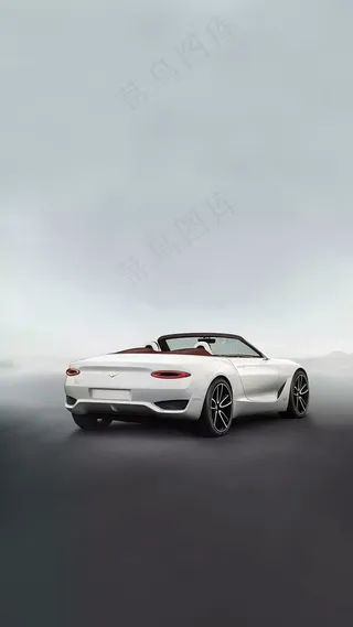 白色跑车高清摄影图片