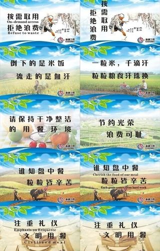 食堂文化宣传画图片