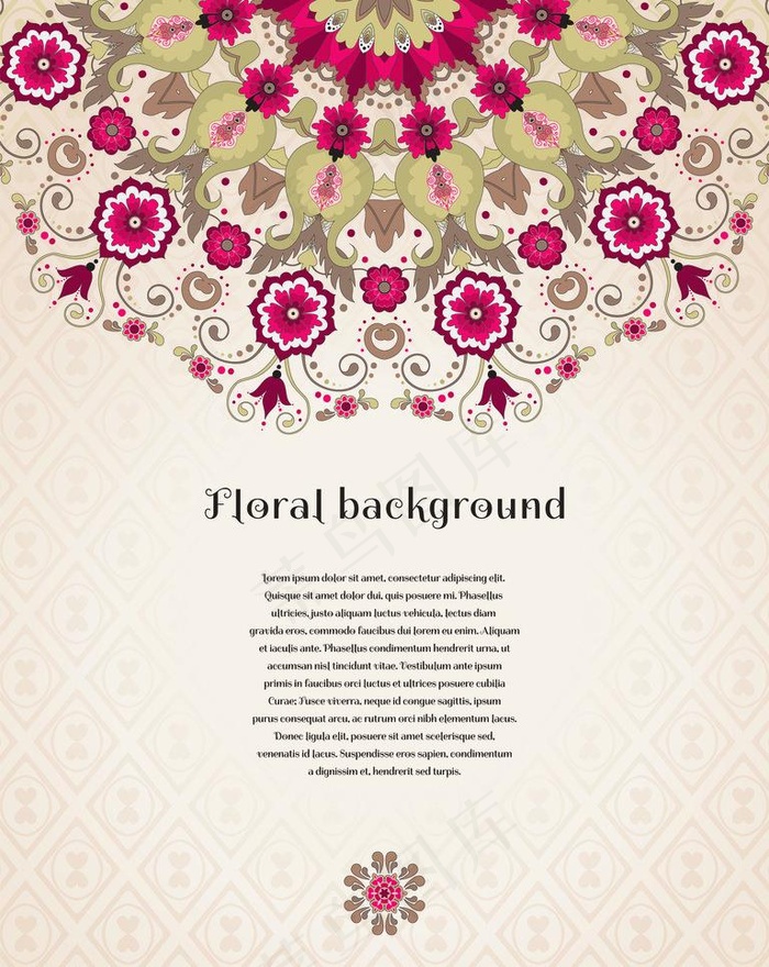 欧式花纹背景图片